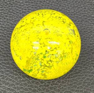 lot 278MA image: Yellow Glass Handblown Paperweight