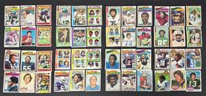lot 283BL image: Football Cards - 48 Vintage NFL Trading Cards