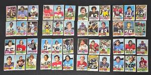 lot 318BL image: NFL Football Trading Cards - 48 AFCNFC Cards (Vintage 1970s Era)