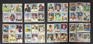 lot 349BL image: Vintage Baseball Cards - 48-Card Set - Assorted Teams & Players