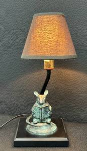 lot 33MP image: Bronze SPI Mouse Reading Book Desk Lamp