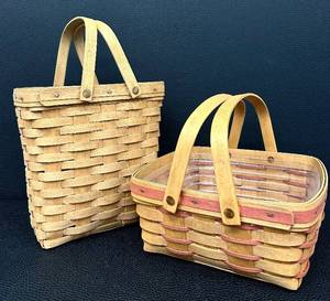 lot 45WS image: Two Vintage Longaberger Baskets