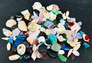 lot 48WS image: Shells & Sea Glass Assortment - Beach Craft Supplies