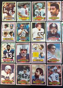 lot 231BL image: Vintage NFL Trading Cards 1970s Stars - Archie Griffin, Tony Dorsett, Chuck Foreman, John James