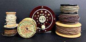 lot 204 image: 7 vintage fishing lines