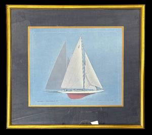 lot 227 image: Endeavour III 1937 Yacht Print