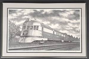 lot 273SC image: Randy Rolff Burlington Route Print - Limited Edition 104750