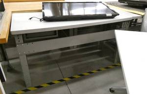 lot 10 image: 28x60 adjustable height steel workbench