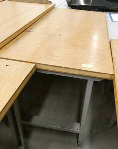 lot 12 image: Wood top workbench 30x60