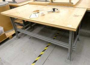 lot 13 image: Wood top workbench 36x72
