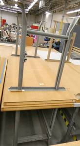 lot 15 image: TWO 30x60 workbenches both wood top