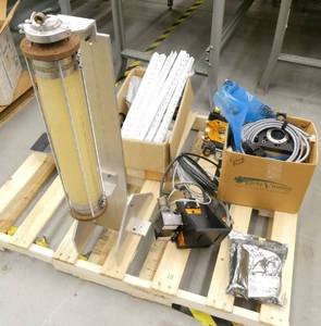 lot 18 image: Pallet of ATI robotic quick change parts