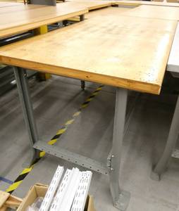 lot 20 image: Wood top workbench 36x72