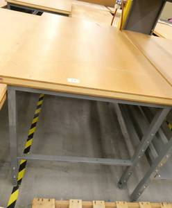 lot 24 image: 36x60 wood top workbench