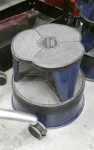 lot 39 image: 2 blue step stools