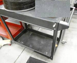 lot 62 image: metal cart with step stool