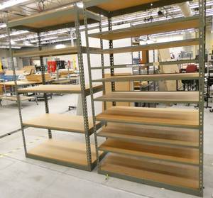 lot 71 image: TWO garage shelves 2x4x7 feet