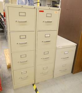 lot 76 image: 3 file cabinets