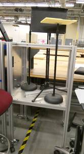 lot 79 image: 9 pieces of rolling stands and carts