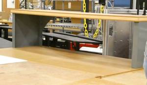 lot 87 image: TWO wood top workbenches both 36x72, one with a top shelf