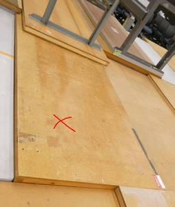 lot 95 image: TWO wood top workbenches both 30x60