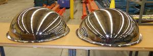 lot 115 image: TWO 30 inch safety mirrors
