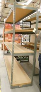 lot 116 image: Garage shelving unit - 8 ft x 2 ft x 7 ft