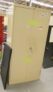 lot 134 image: 2 door metal cabinet