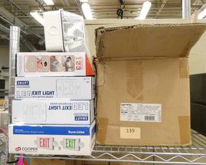 lot 139 image: Lot of 12 exitemergency lights