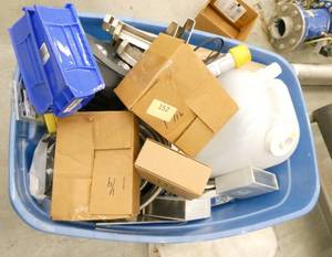 lot 152 image: Tote full of misc new supplies