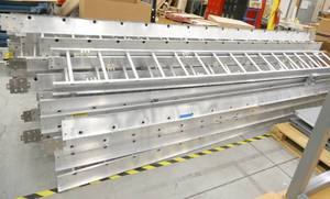 lot 161 image: Large group of 12 foot long aluminum raceway for low voltage