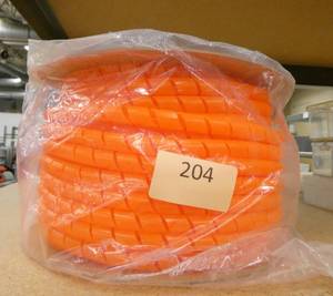 lot 204 image: 100ft 12 inch spiral cut cable wrap