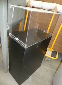 lot 233 image: Display stand and storage cabinet