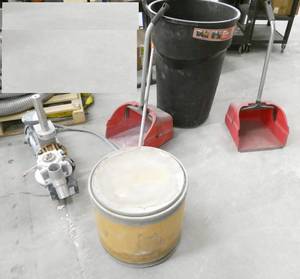 lot 249 image: Pump, waste basket, oil dry etc