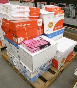 lot 285 image: approx 10 full cases of 8.5x14 copy paper