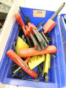 lot 289 image: Bin of hex wrenches