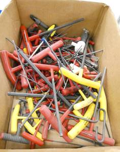 lot 291 image: Box of hex wrenches