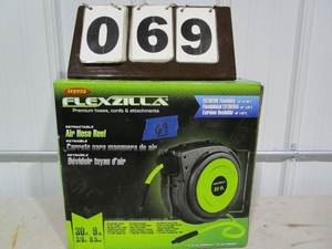 lot 69 image: Flexzilla Retractable Air Hose Reel wHose
