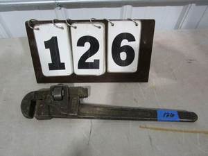 lot 126 image: Pipe Wrench