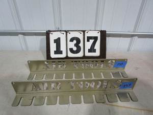 lot 137 image: Metal Air Tool Racks