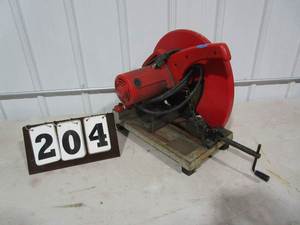 lot 204 image: Milwaukee Heavy Duty 14 Abrasive Cut-Off Machine