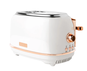 lot 109 image: Haden Heritage 2-Slice Toaster, Ivory & Copper