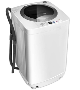 lot 161 image: Giantex Portable Washing Machine, Full Automatic Washer and Dryer Combo, with Built-in Pump Drain 8 LBS Capacity Compact Laundry Washer Spin Dryer for Apartment RV Dorm Model EP24969, FW35-1508