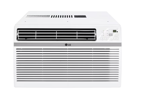 lot 164 image: LG Medium Room Window Air Conditioner , Remote Included ( 115-Volt , 8000-BTU, Model #LW8024RD ) (Transit Damage, See Photos)