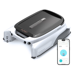 lot 59 image: Aiper Surfer M1 Automatic Pool Skimmer Robotic Surface Cleaner with App Control & Solar Powered (Missing Charger)