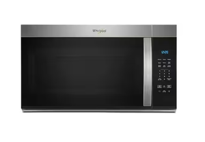 lot 95 image: Whirlpool 30 in. 1.7 cu. ft. Over-the-Range Microwave in Stainless Steel Finish with Express Cooking Buttons Model # WMMS3130RS02 (Minor Transit Damage, See Photos)