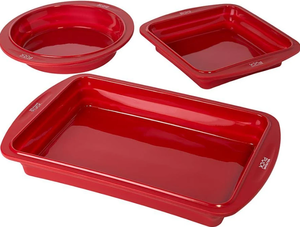 lot 229 image: Wolfgang Puck 3-piece Silicone Collapsible Bakeware Set