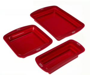 lot 234 image: Wolfgang Puck 3-piece Silicone Collapsible Bakeware Set