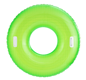 lot 263 image: Bluescape Green Diamond Sparkle Inflatable Tube Pool Float, for Kids & Adults, Age 9 & up, Unisex