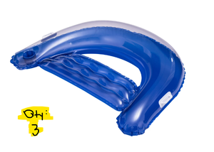 lot 265 image: LOT OF 3 Bluescape Inflatable Comfort Chair Lounge Pool Float, Blue ,Age 14 & up, Unisex 4ft